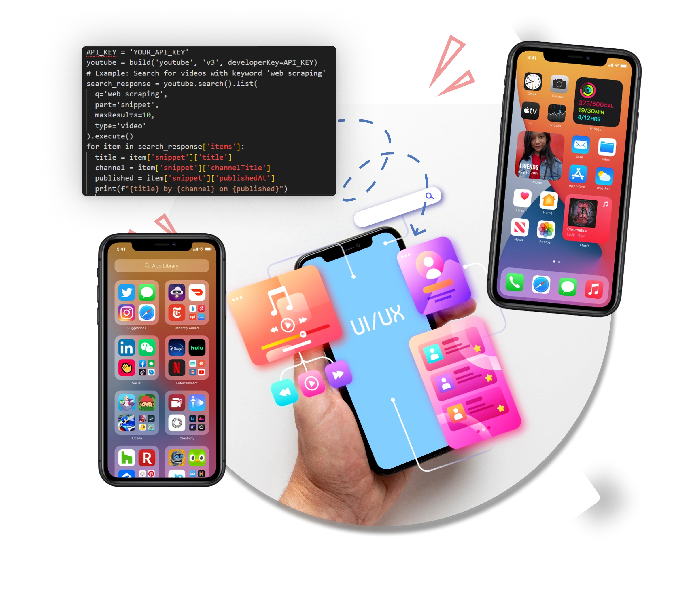 Web scraping illustration